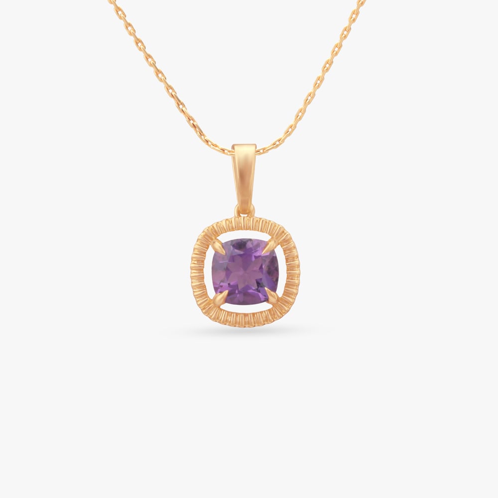 

Velvet Glow Gold Pendant