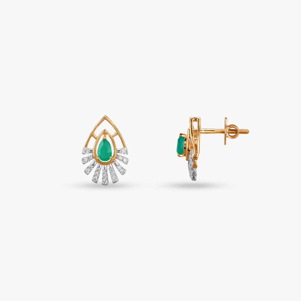 Ethereal Rays Diamond Pendant with Chain and Earrings Set,,hi-res image number null