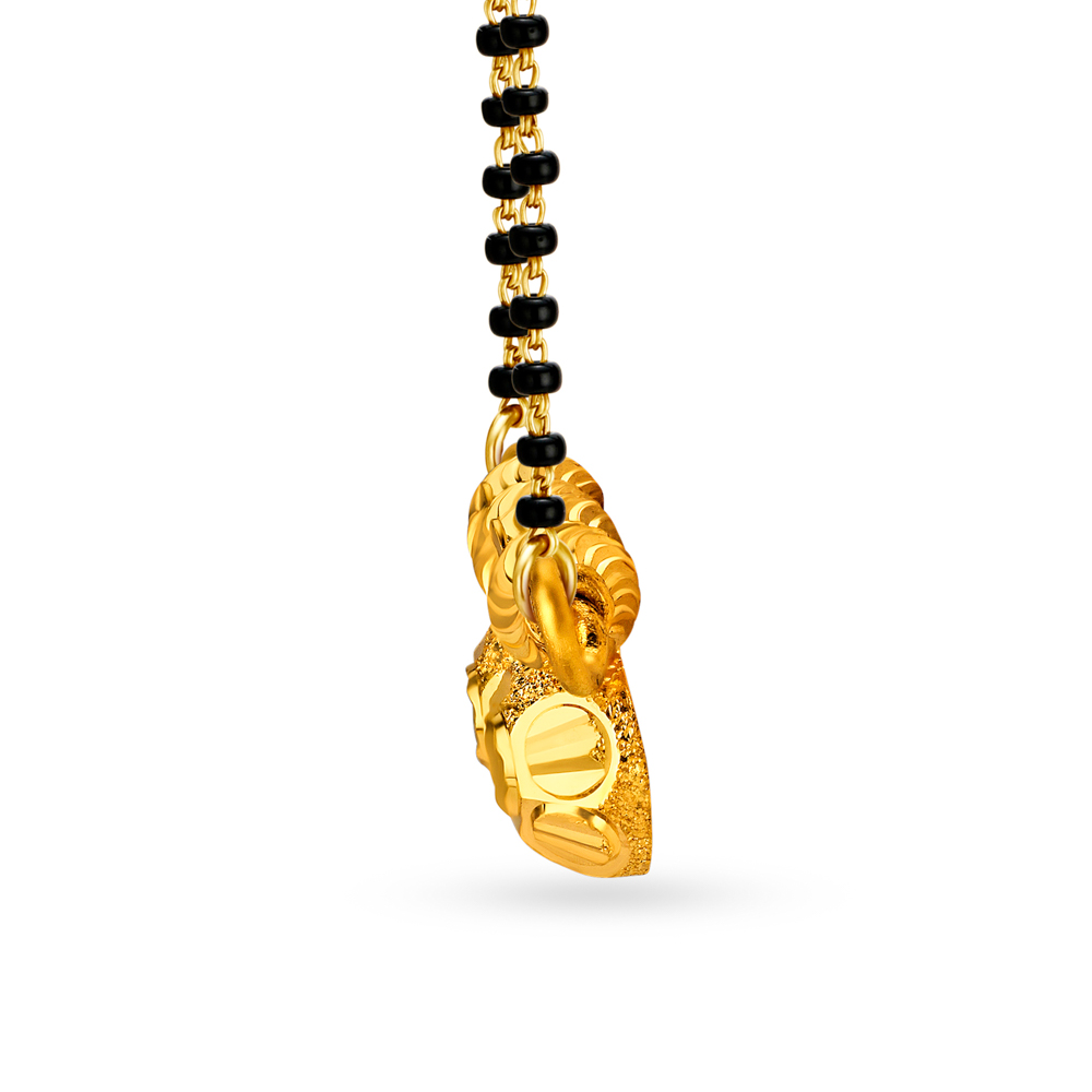 Elegant 22 Karat Yellow Gold Traditional Mangalsutra Pendant,,hi-res image number null