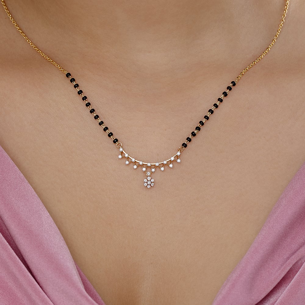 Starlit Symphony Gold and Diamond Mangalsutra,,hi-res image number null