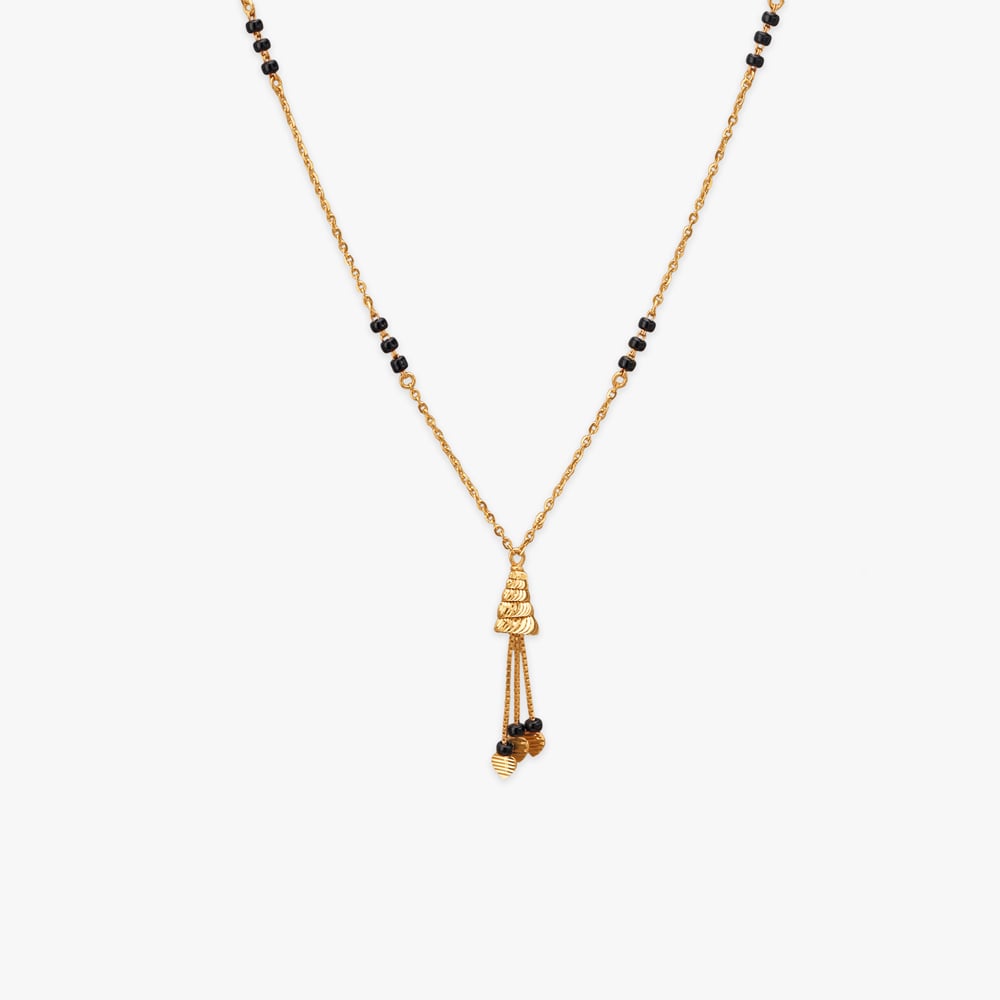 Tassel Cascade Gold Mangalsutra,,hi-res image number null