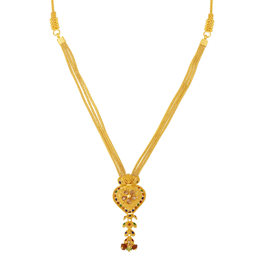 

Contemporary Gold Necklace Set