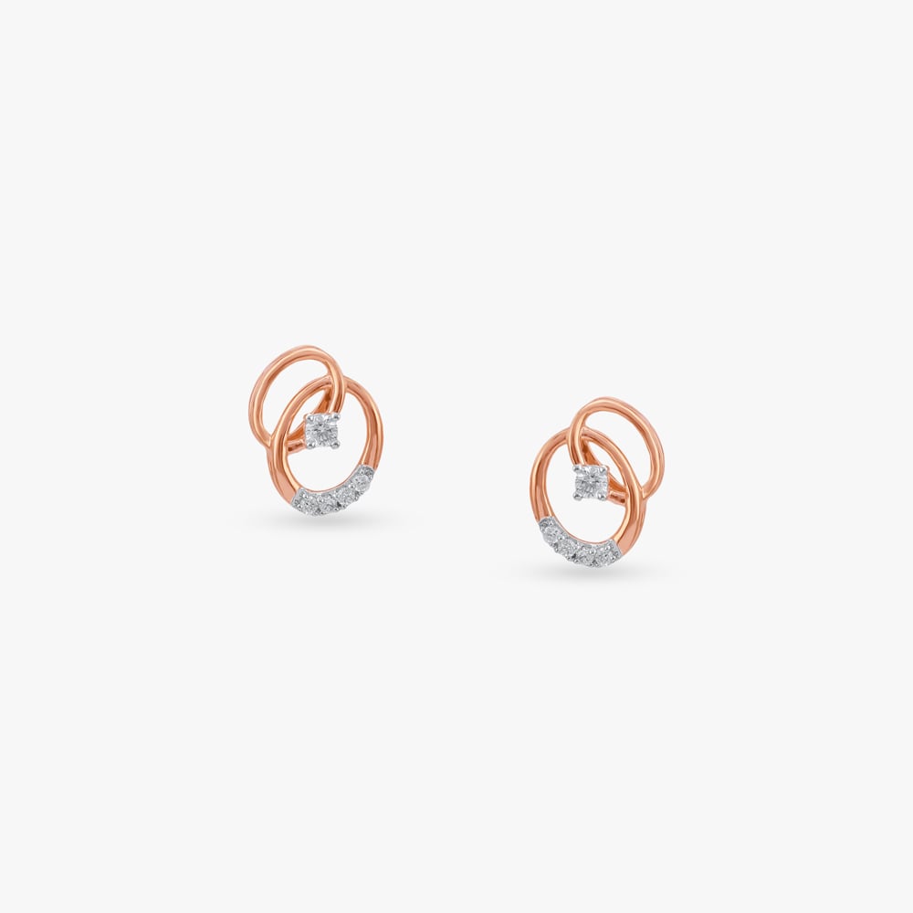 

Loop Knot Diamond Stud Earrings