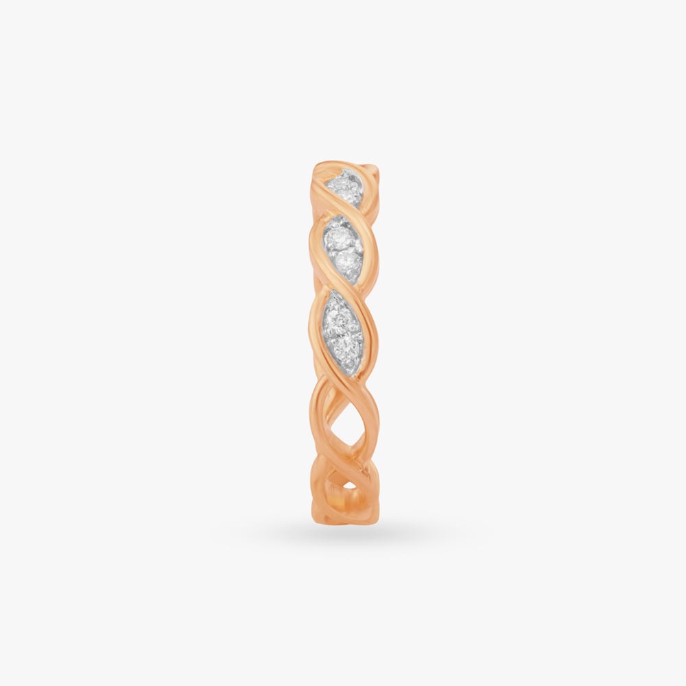Interlaced Wave Diamond Ring,,hi-res image number null