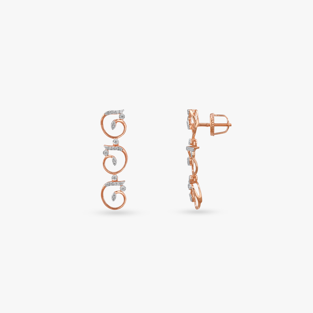 Swirl Charm Diamond Necklace Set,,hi-res image number null