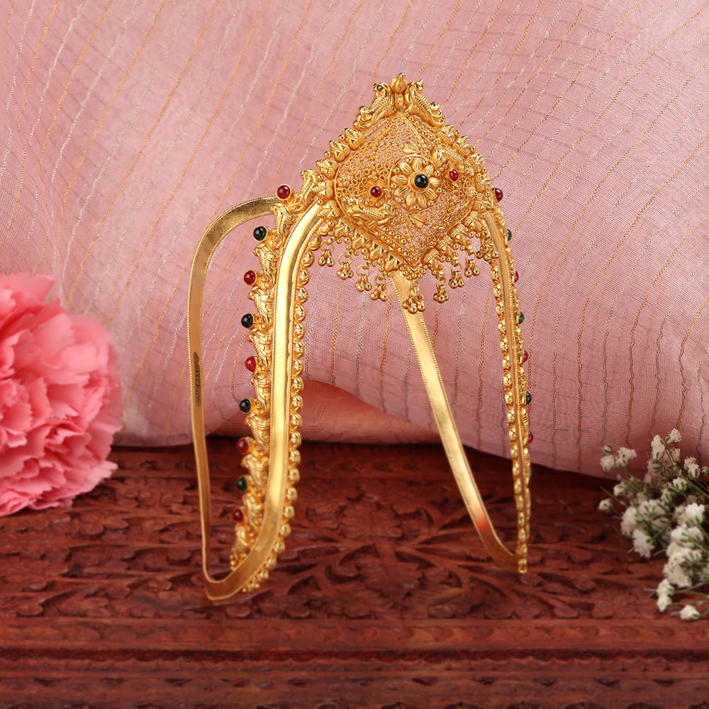 Garden-Inspired Intricate Gold Vanki,,hi-res image number null
