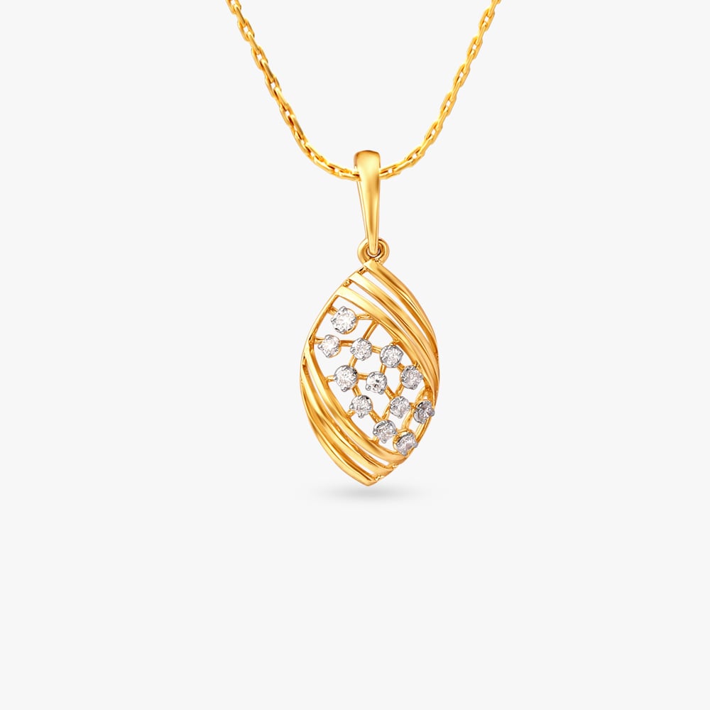 Lustrous Weave Diamond Pendant,,hi-res image number null