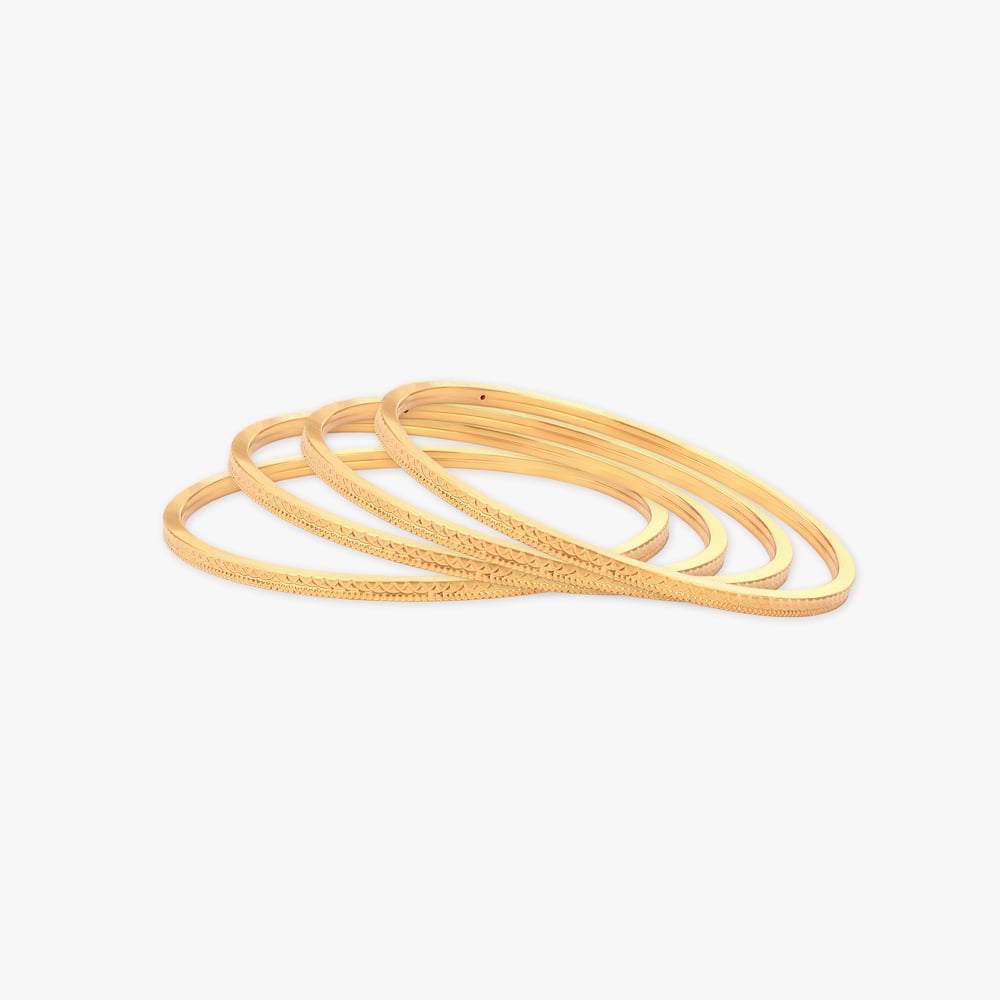 Linear Spark Gold Bangles,,hi-res image number null
