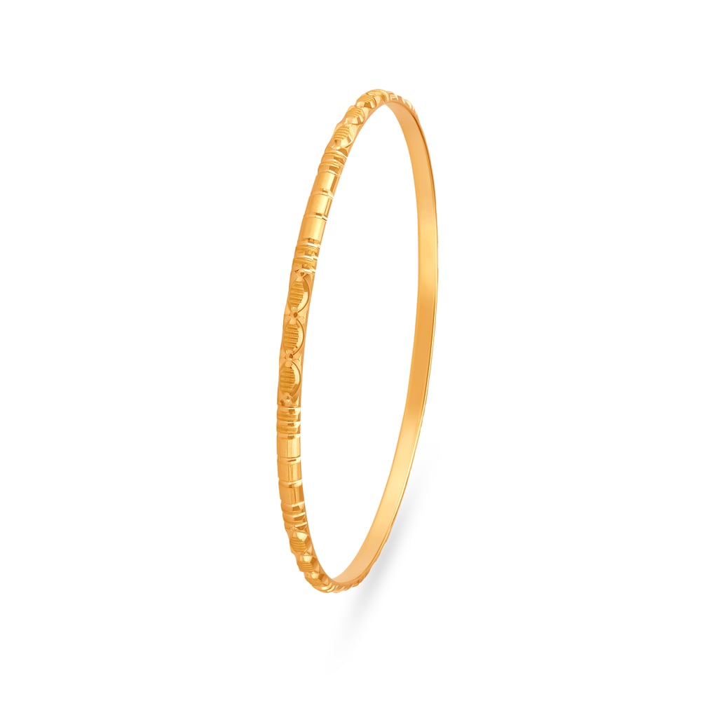 Intricate Allure Gold Bangles,,hi-res image number null