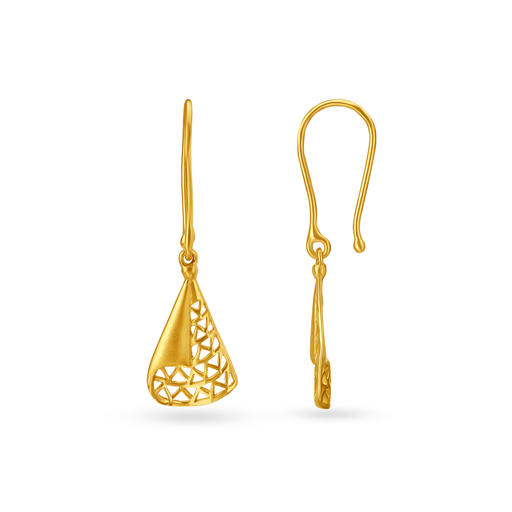 

Enchanting Dual Tone Hoop Earrings