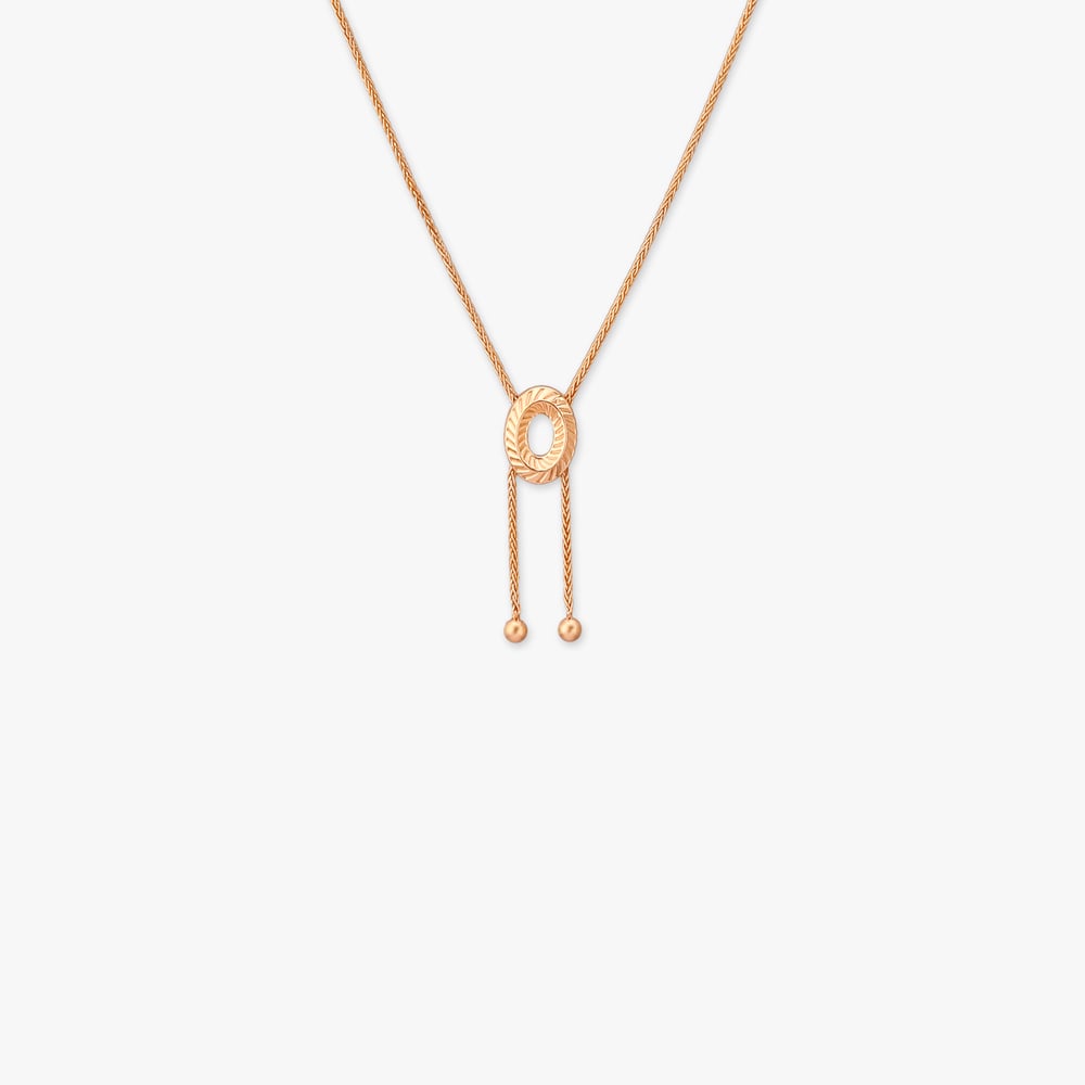 

Twin Trail Gold Pendant with Chain