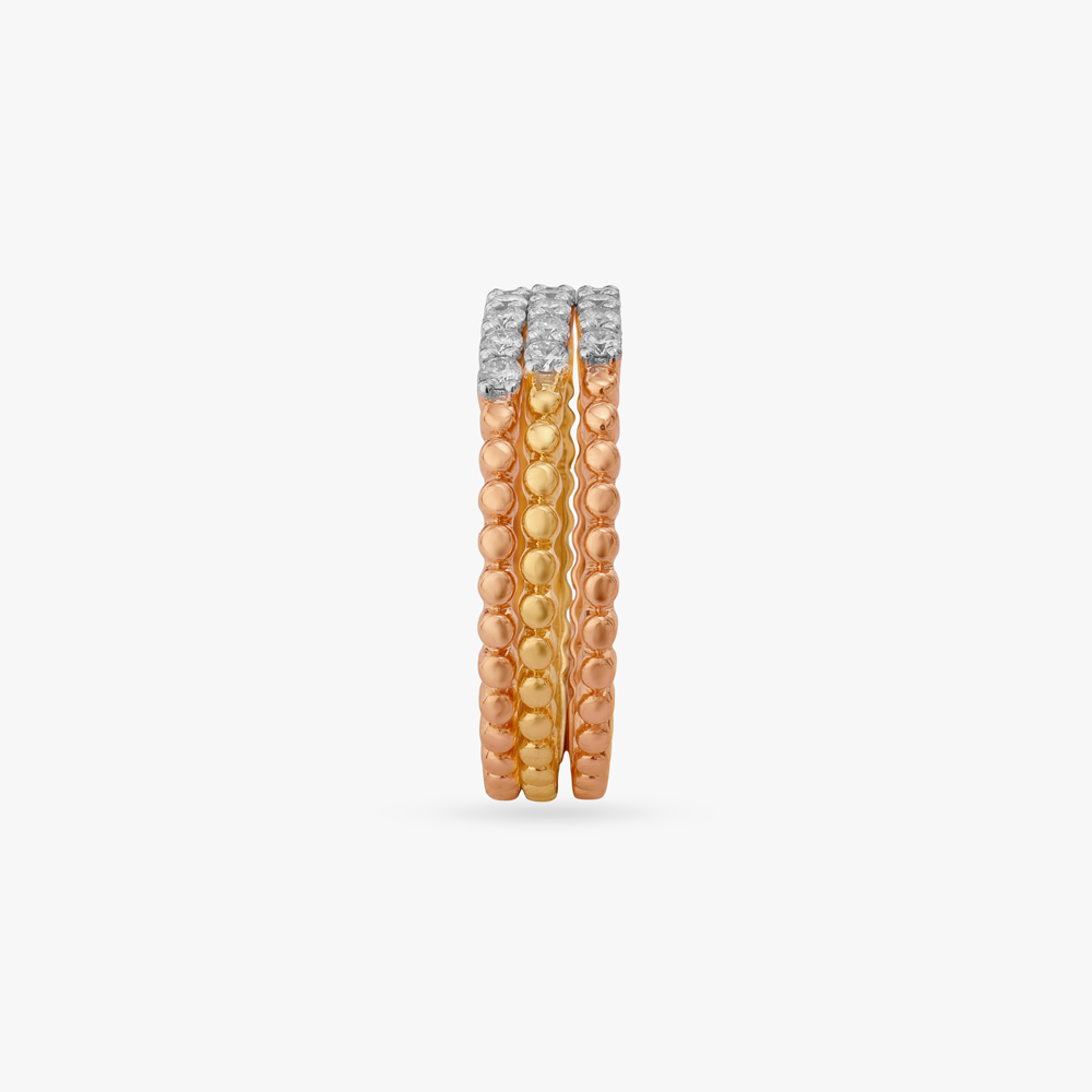 Sculpted Beadwork Diamond Ring,,hi-res image number null