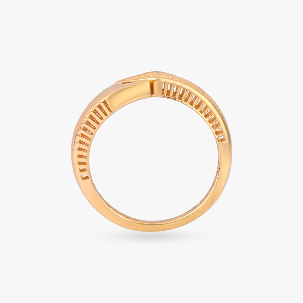 Angular Crest Gold Ring,,hi-res image number null