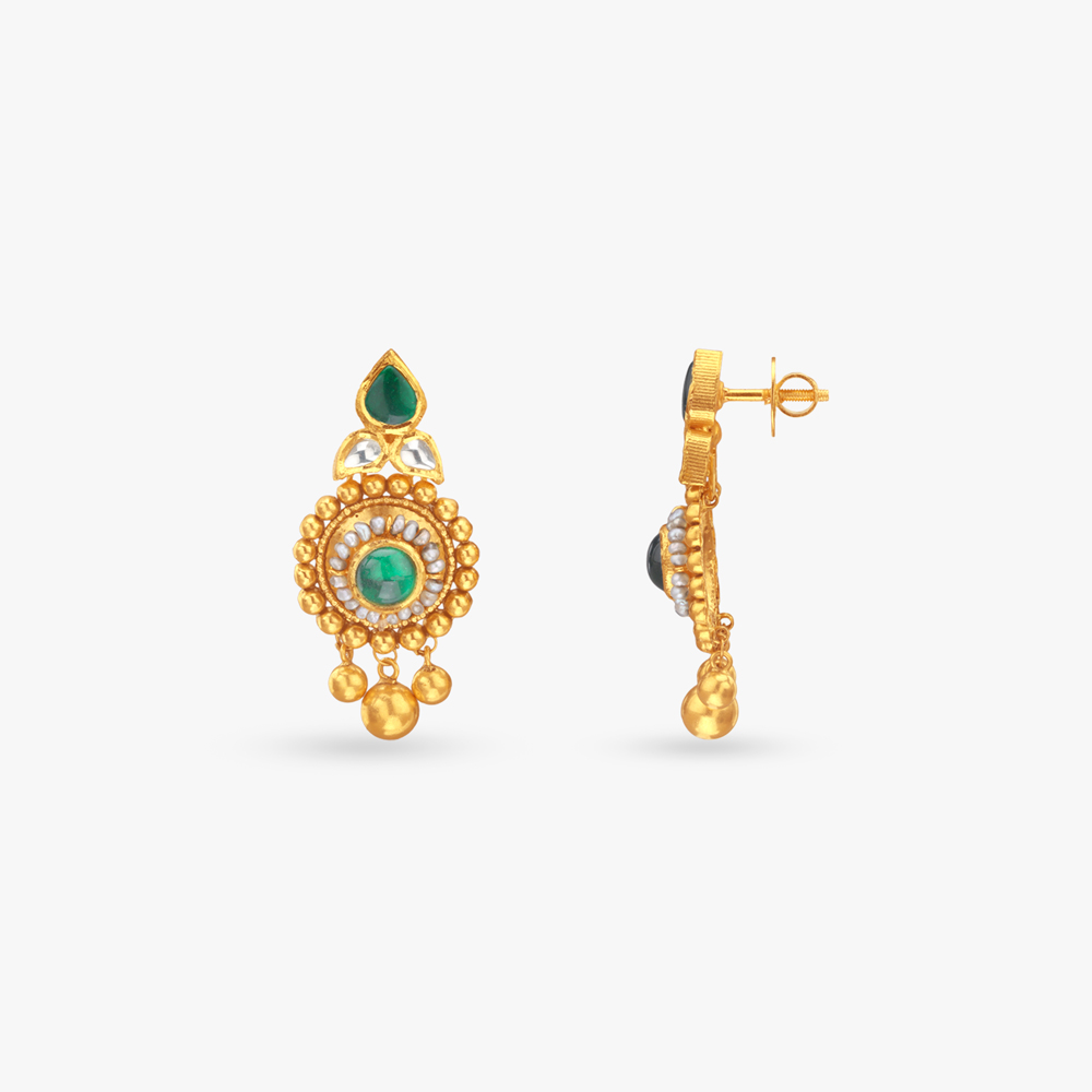 Crescent Glory Gold Necklace set,,hi-res image number null