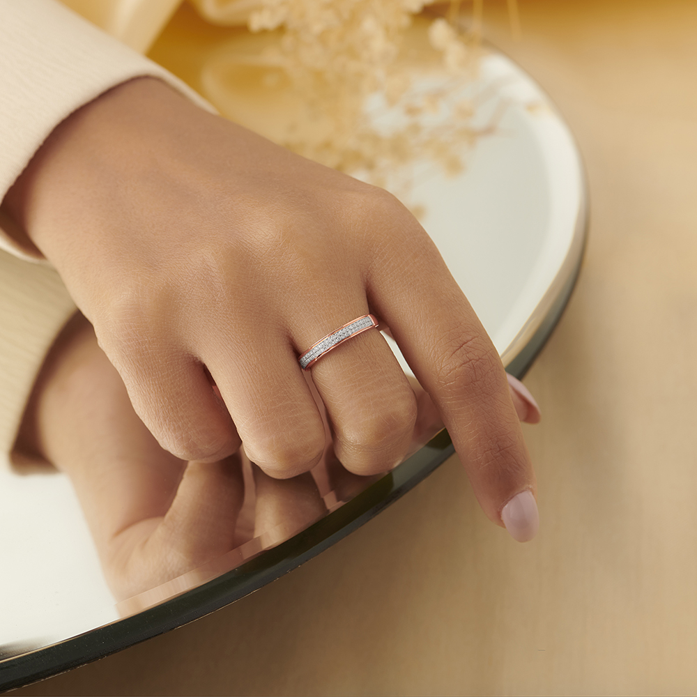 Clean Linear Diamond Ring,,hi-res image number null