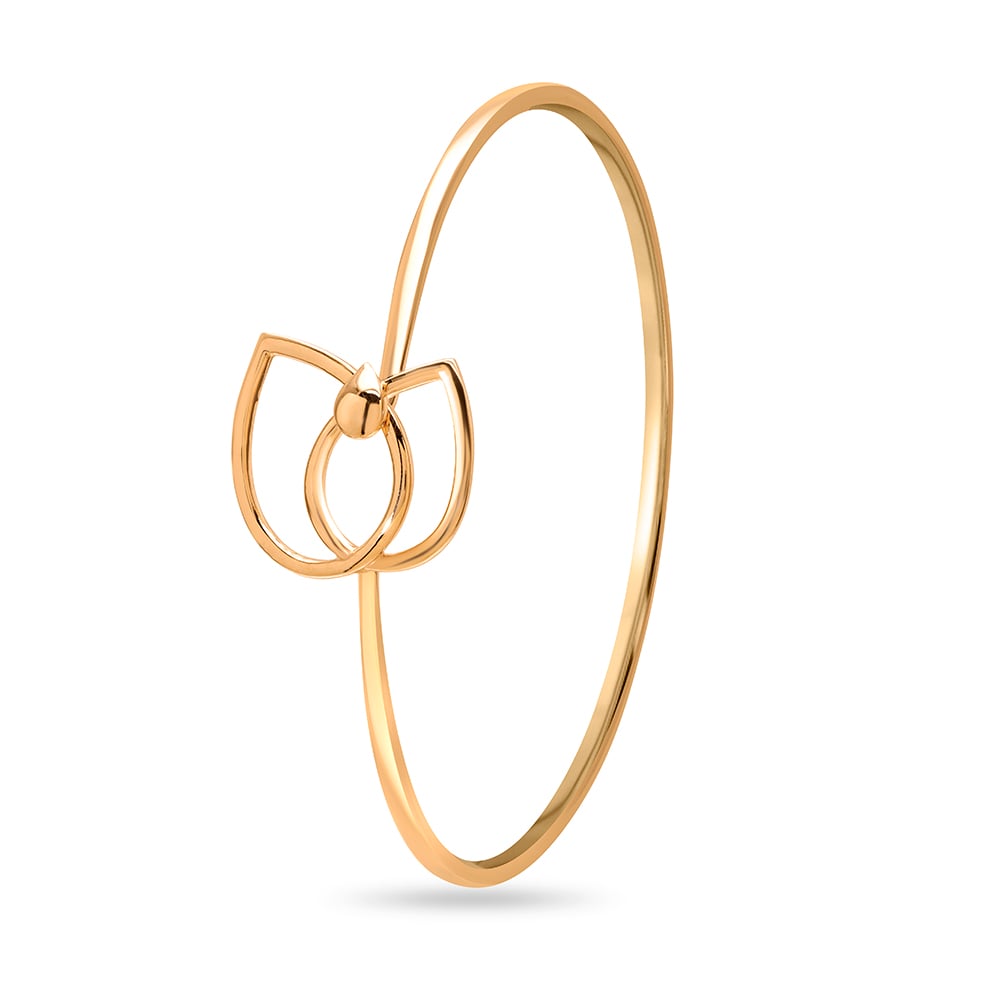 14KT Yellow Gold Interwoven Elegance Bangle,,hi-res image number null