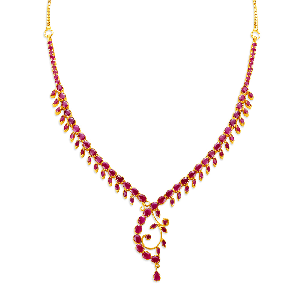 Ruby necklace designs tanishq discount