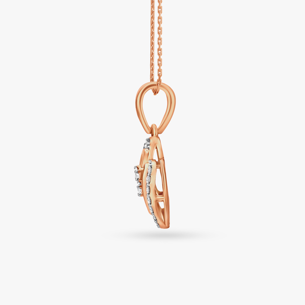 Surreal Geometry Diamond Pendant and Earrings Set,,hi-res image number null