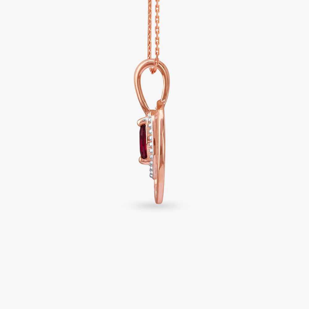 Crimson Orbit Silver Pendant and Earrings Set,,hi-res image number null