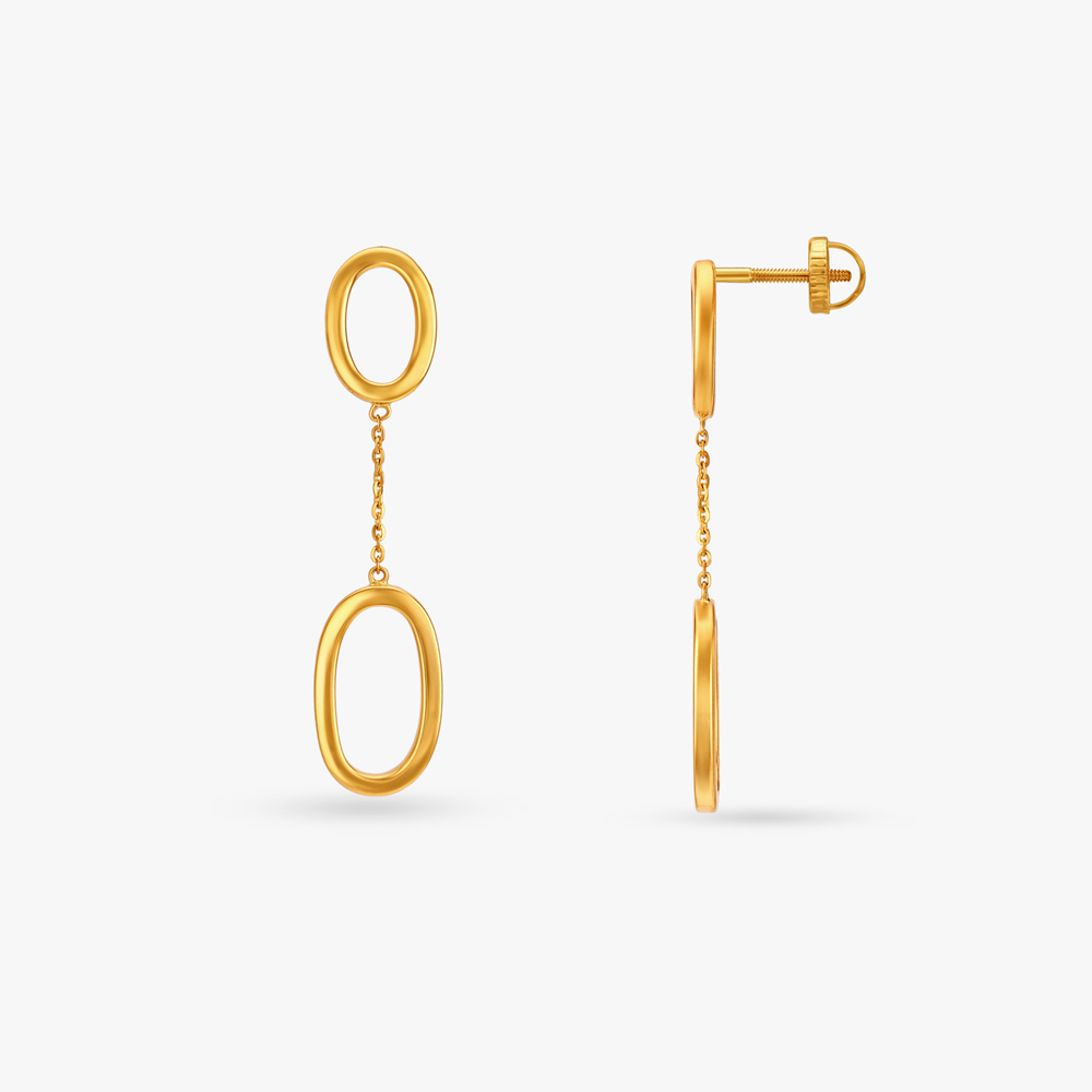 Geometric Dangle Drop Earrings,,hi-res image number null