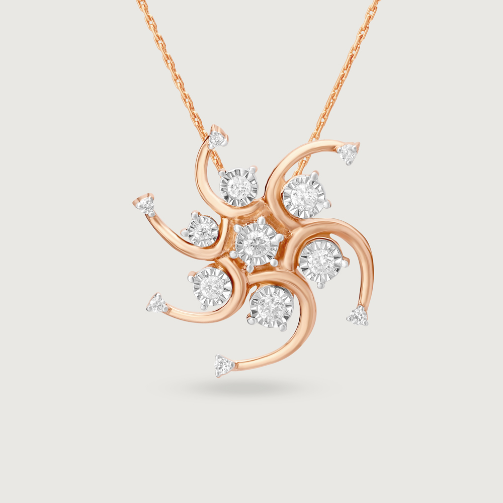 Ethereal Star-Crossed 14KT Diamond Pendant,,hi-res image number null