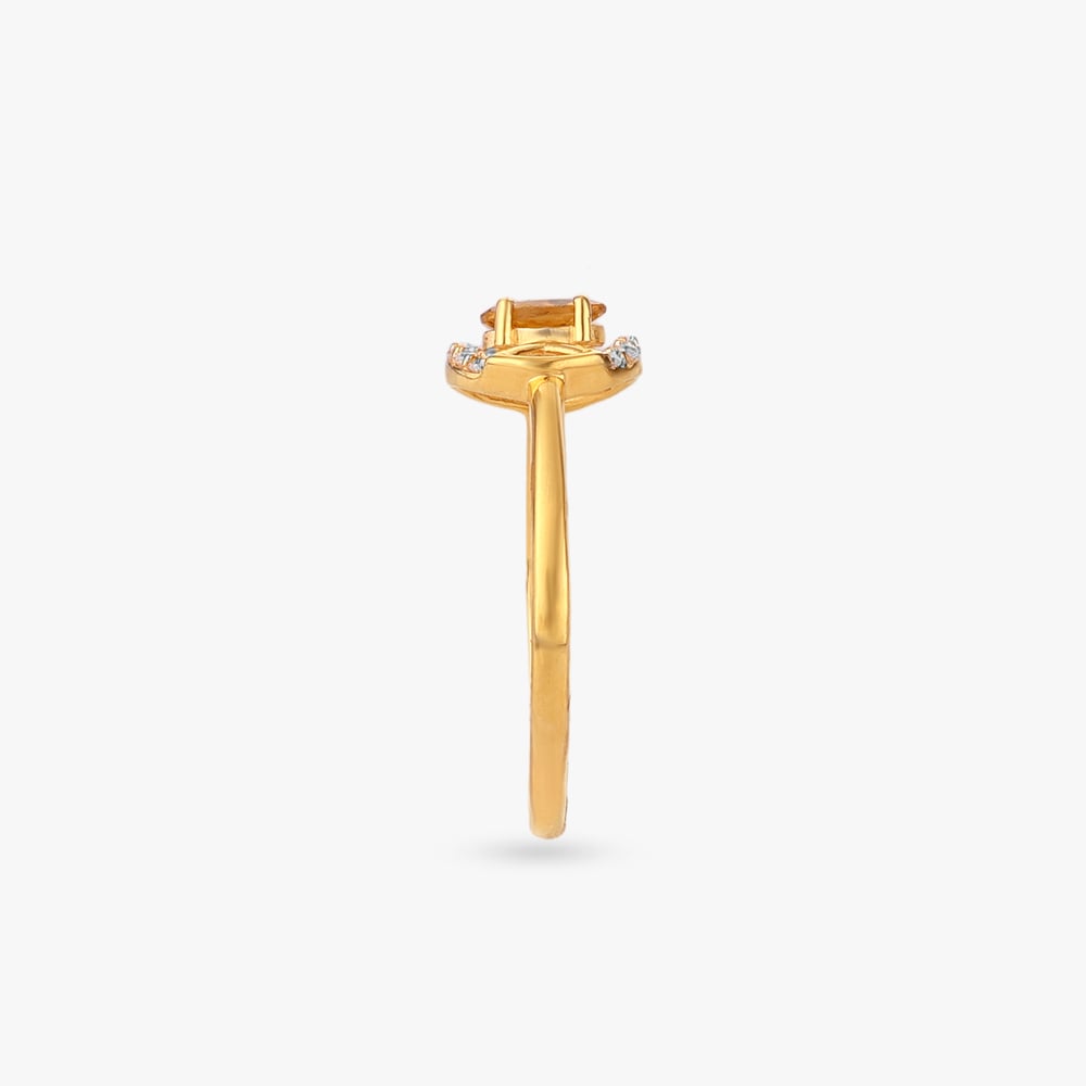 Sunlit Orbit Gold Ring,,hi-res image number null