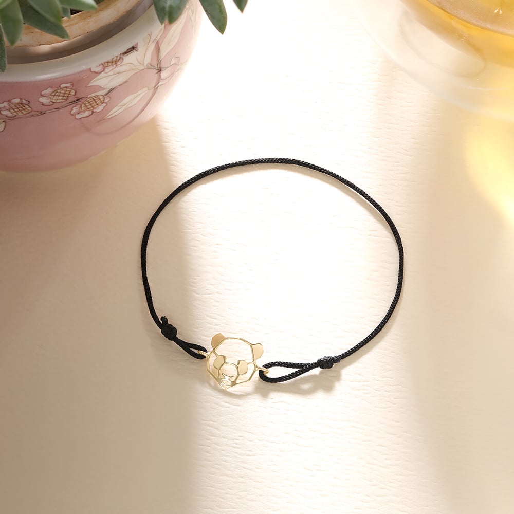 Cool Calm Panda Gold Bracelet,,hi-res image number null