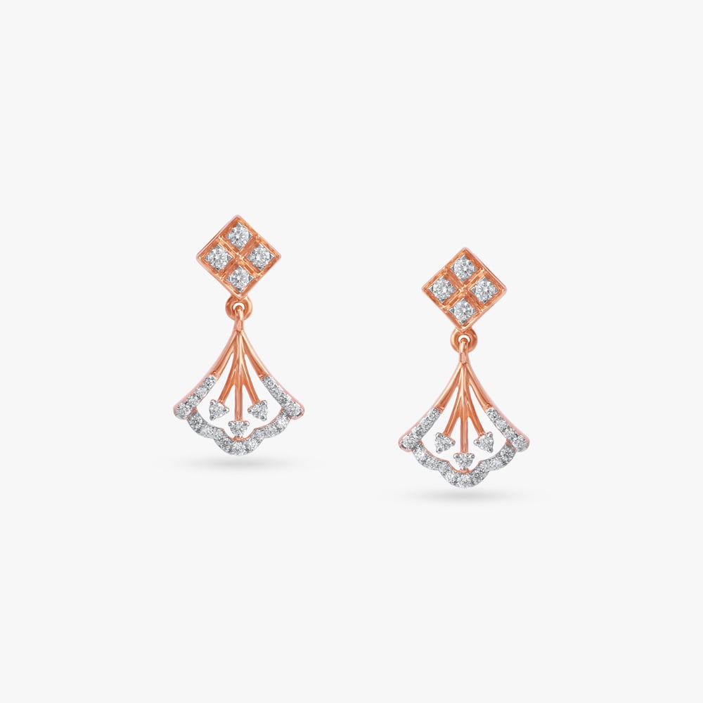 Twinkle Belle Diamond Drop Earrings,,hi-res image number null