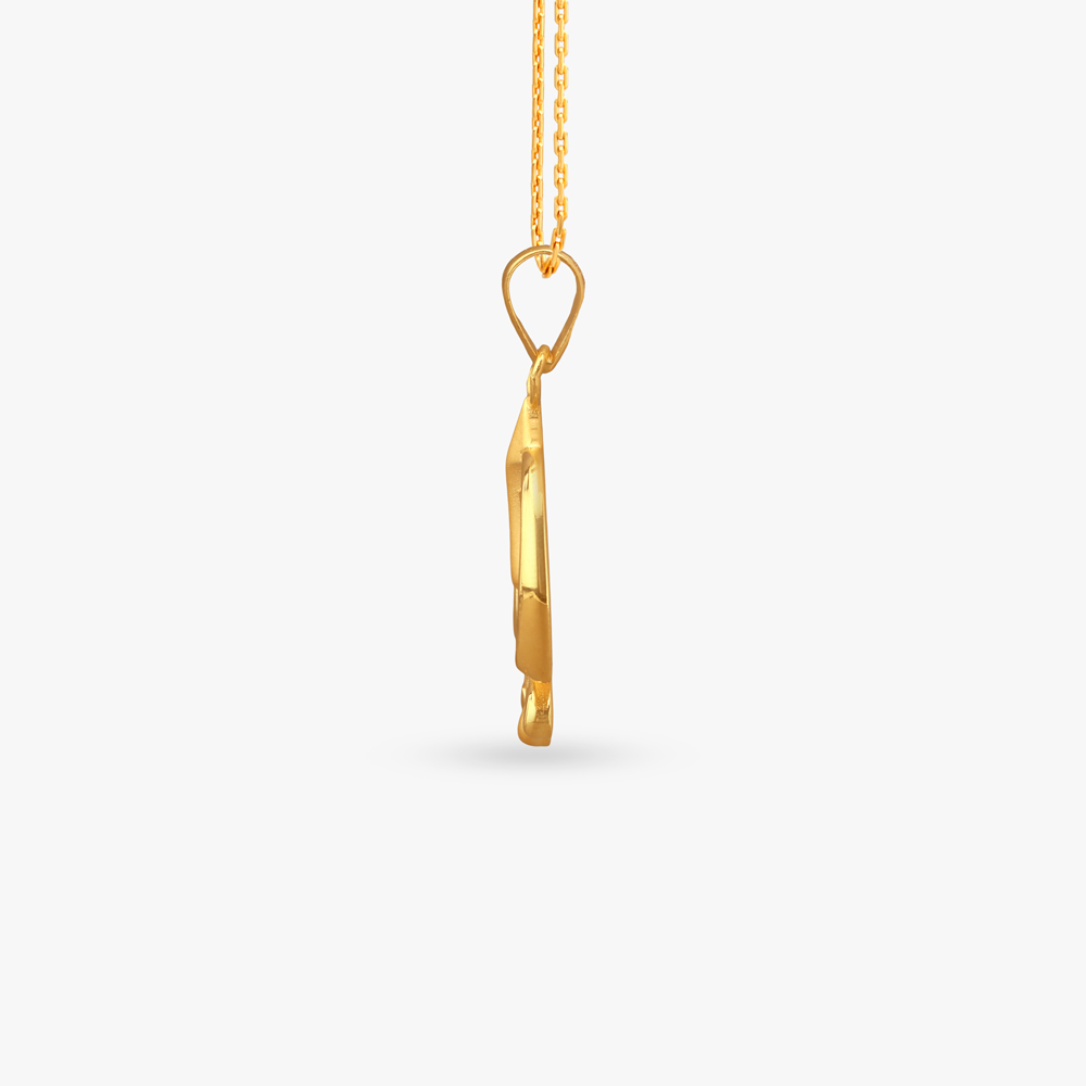 Khanda Blade Gold Pendant,,hi-res image number null