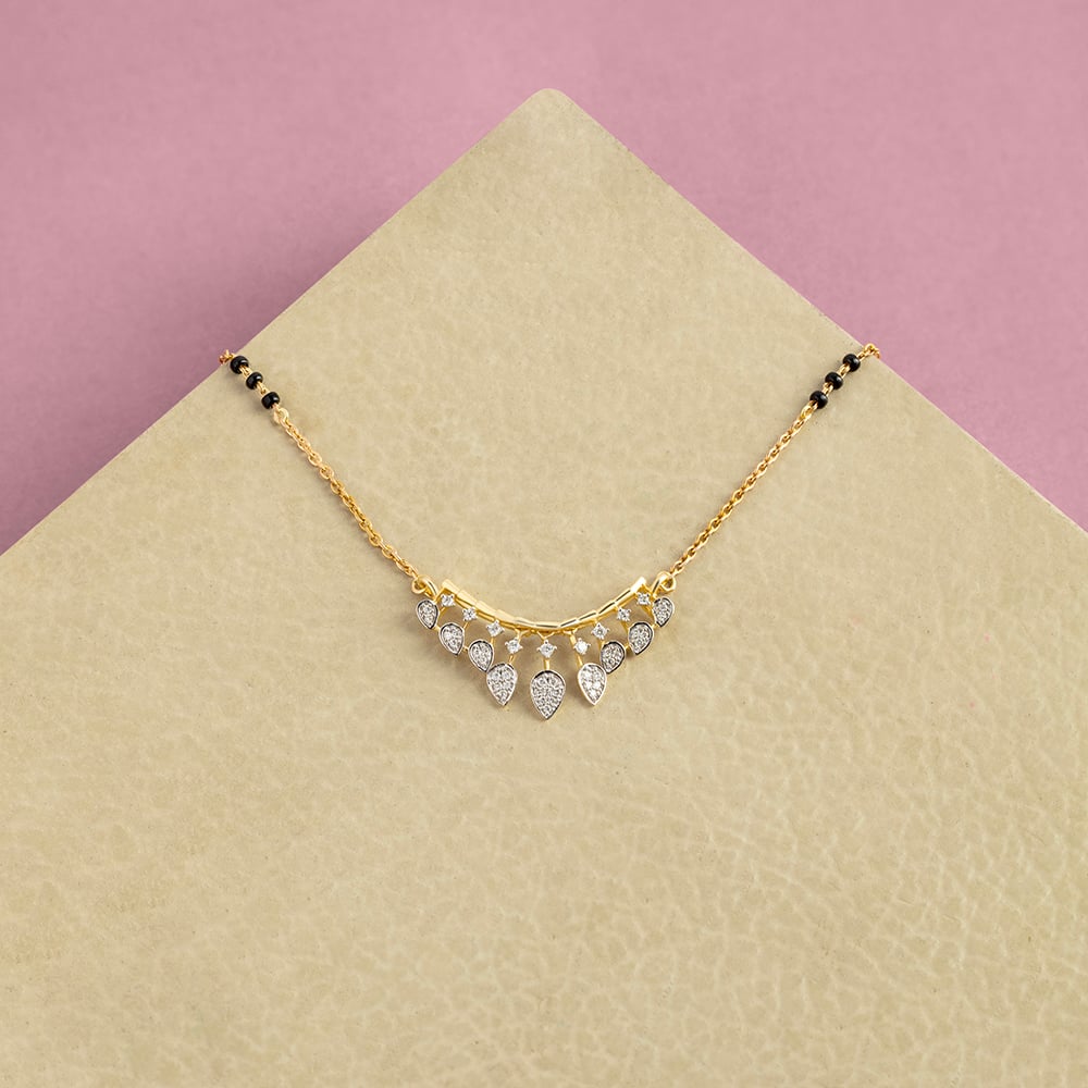 Twilight Dew Gold and Diamond Mangalsutra,,hi-res image number null