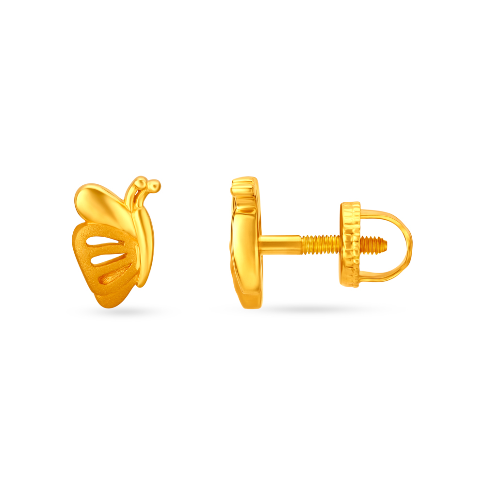 Quirky Butterfly Stud Earrings for Kids,,hi-res image number null