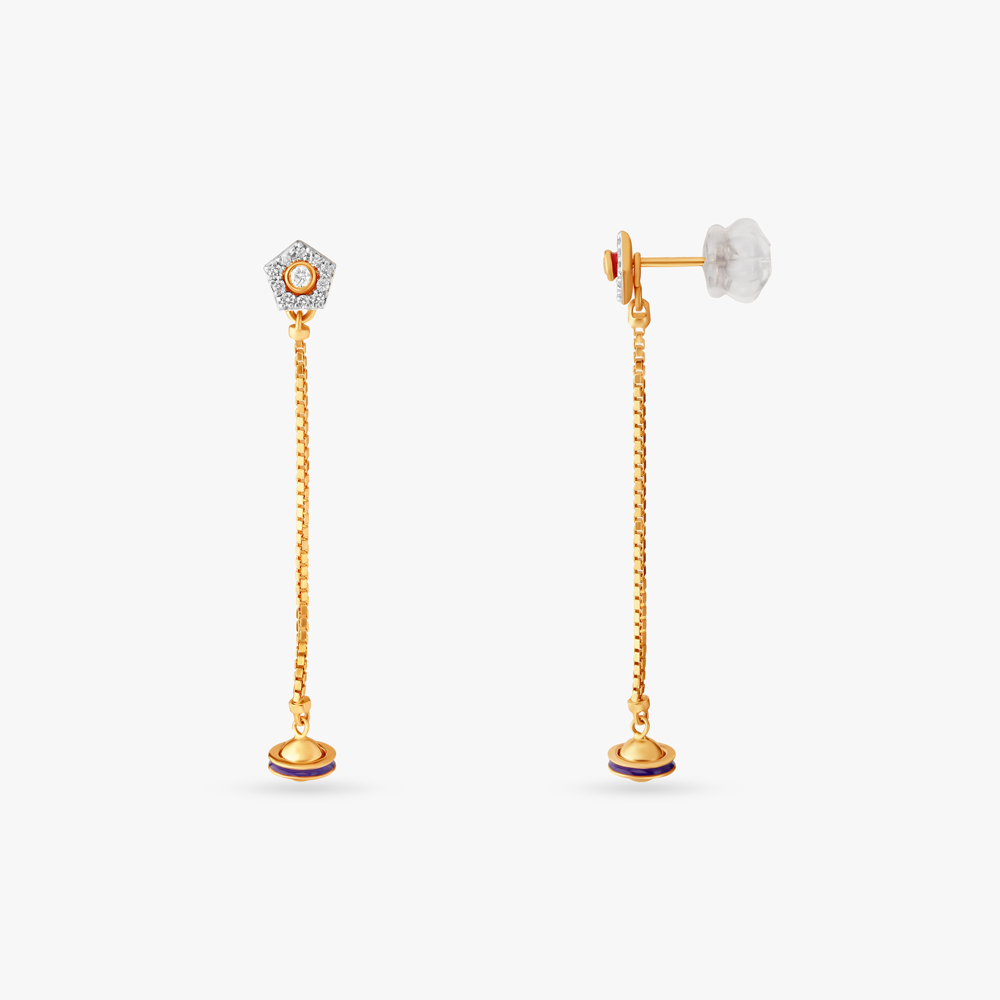 Regal Radiance Diamond Drop Earrings,,hi-res image number null