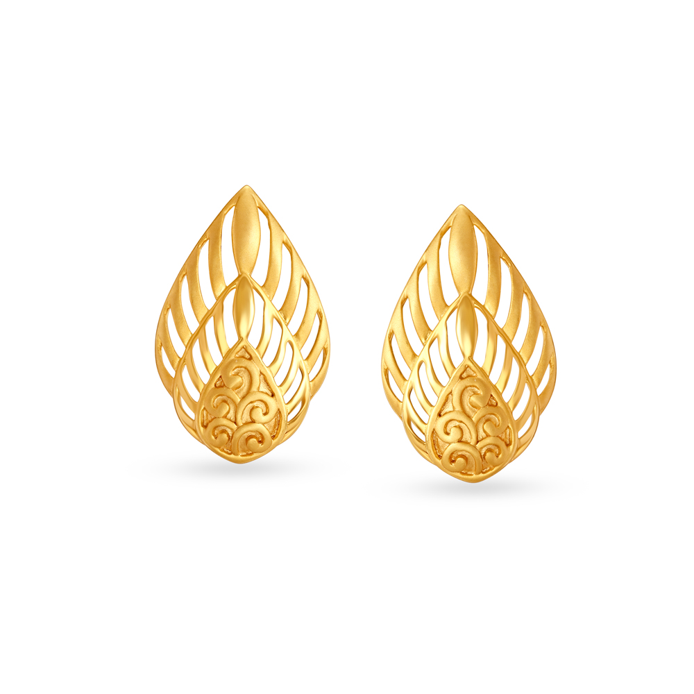 Subtle Filigree Stud Earrings,,hi-res image number null
