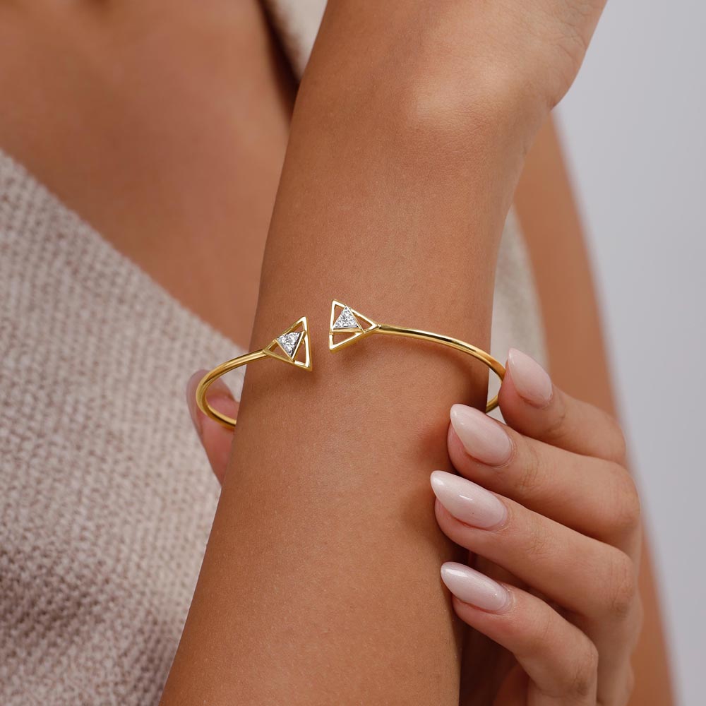 Edgy Glow Diamond Bangle,,hi-res image number null