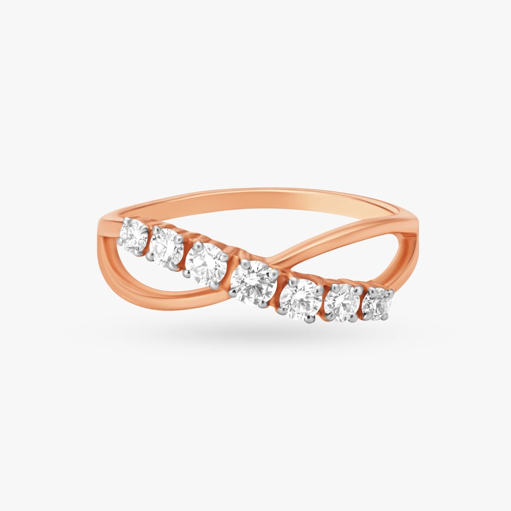 Radiant Crossover Diamond Ring,,hi-res image number null