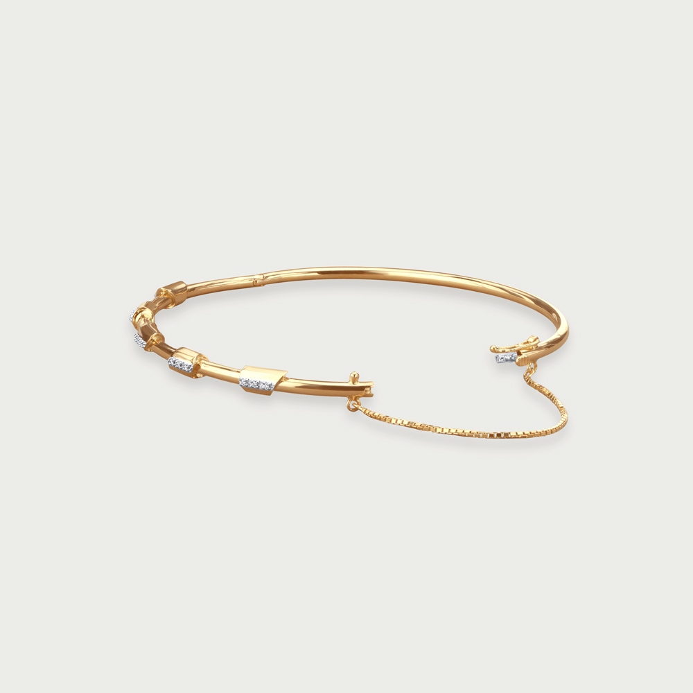 Glitzy Link Diamond Bangle,,hi-res image number null