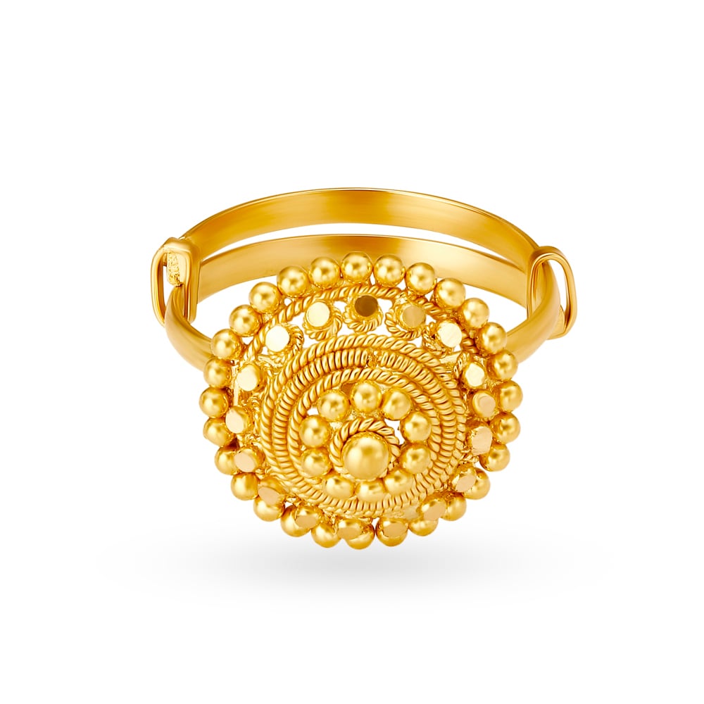 Lavish Gold Finger Ring,,hi-res image number null