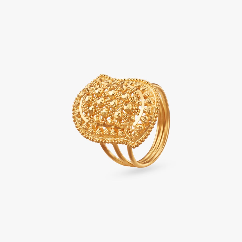 Oval Elegance Gold Ring,,hi-res image number null