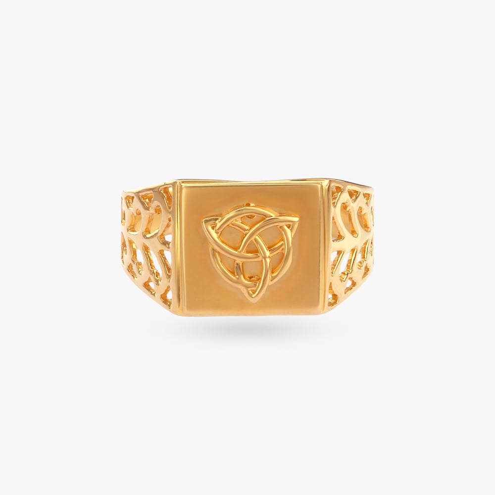 

Celtic Knot Gold Ring For Men
