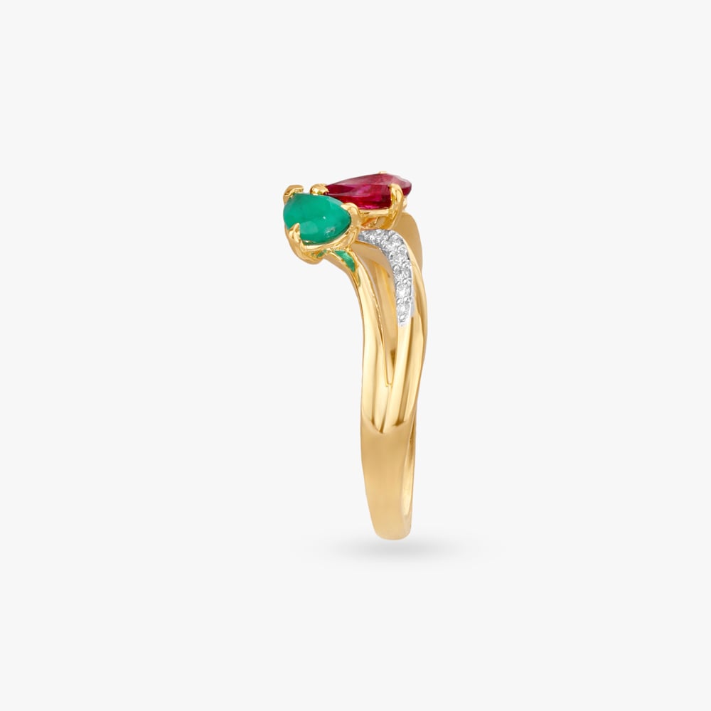 Heartline Bloom Diamond Ring,,hi-res image number null