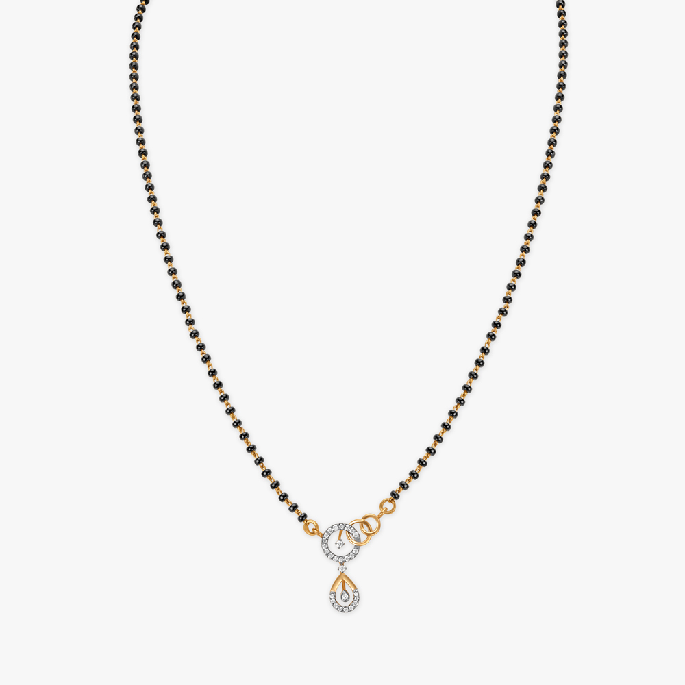 Charming Circlets Diamond Mangalsutra,,hi-res image number null