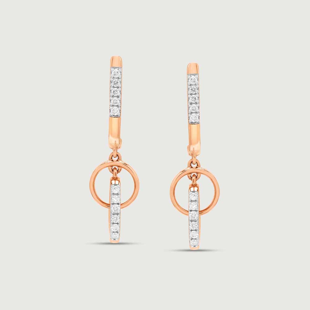 Looped Spark Diamond Drop Earrings,,hi-res image number null