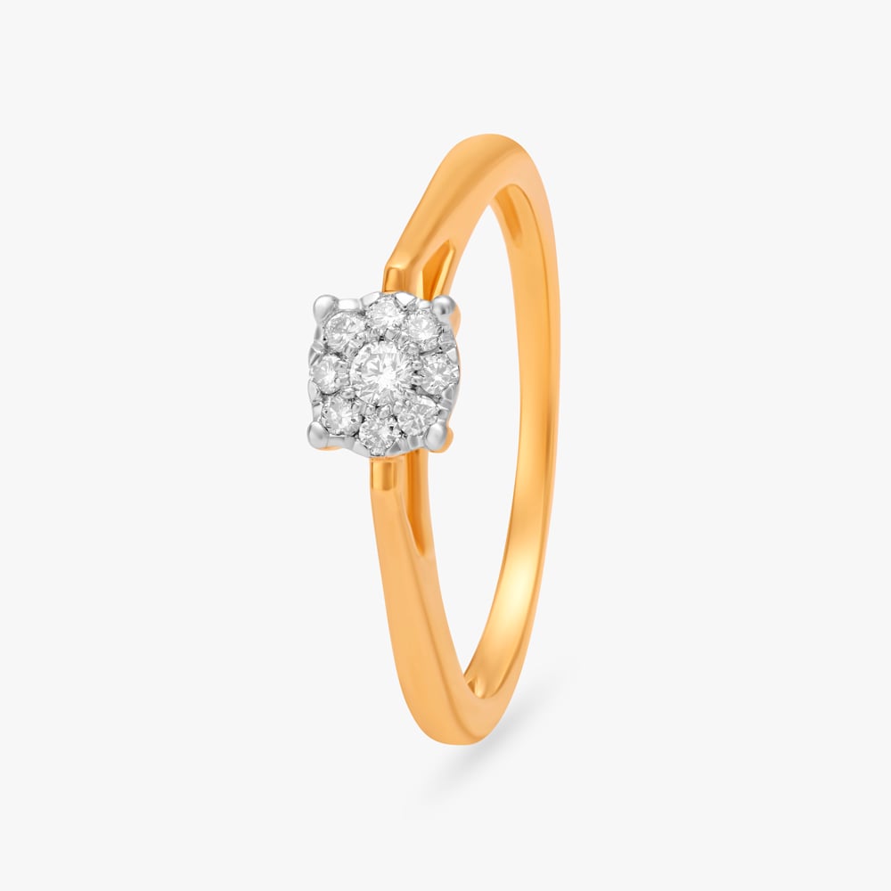 Eternal Sparkle Gold Diamond Finger Ring,,hi-res image number null