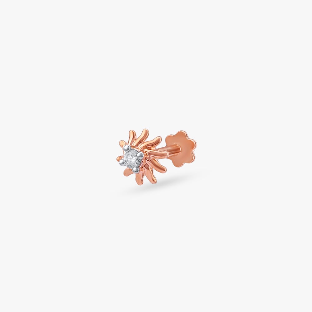 

Sunbeam Glint Diamond Nose Pin