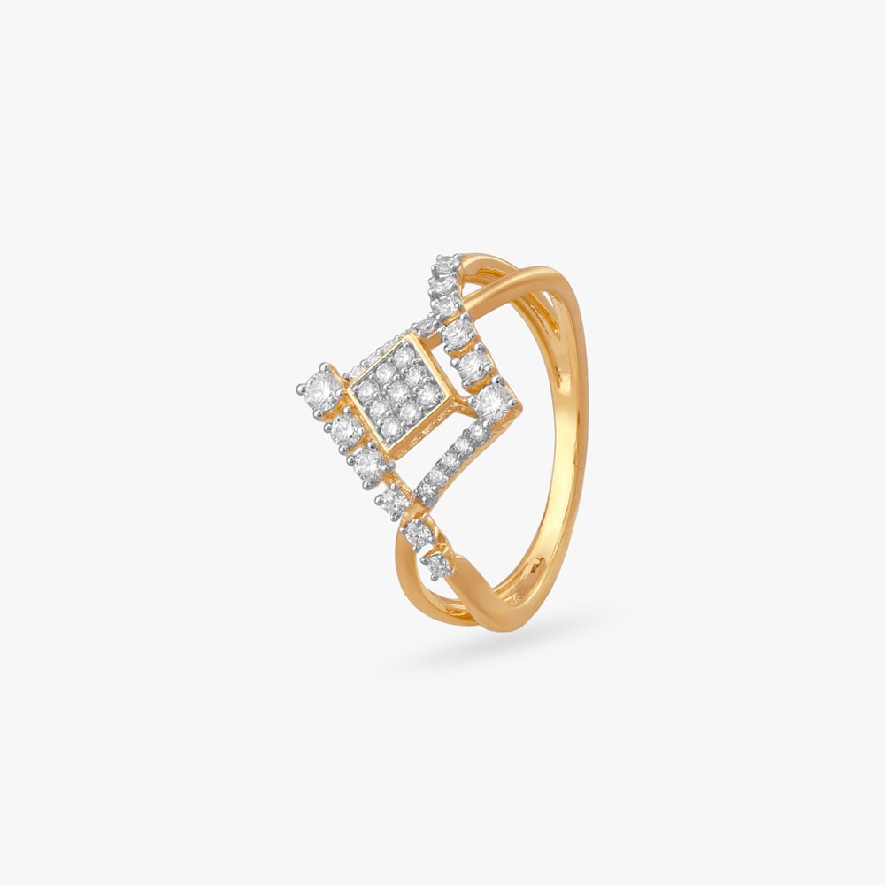 Chic Prism Diamond Finger Ring,,hi-res image number null