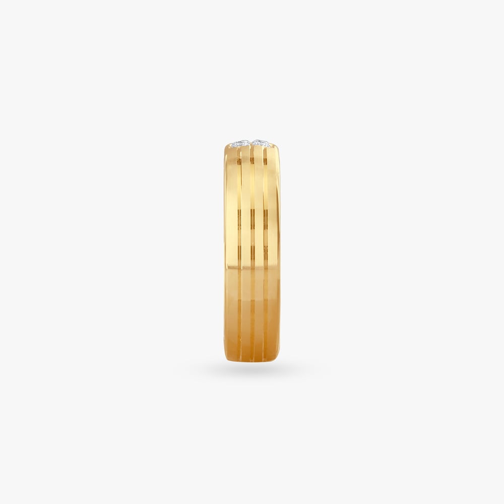 Midnight Grooves Diamond Ring for Men,,hi-res image number null