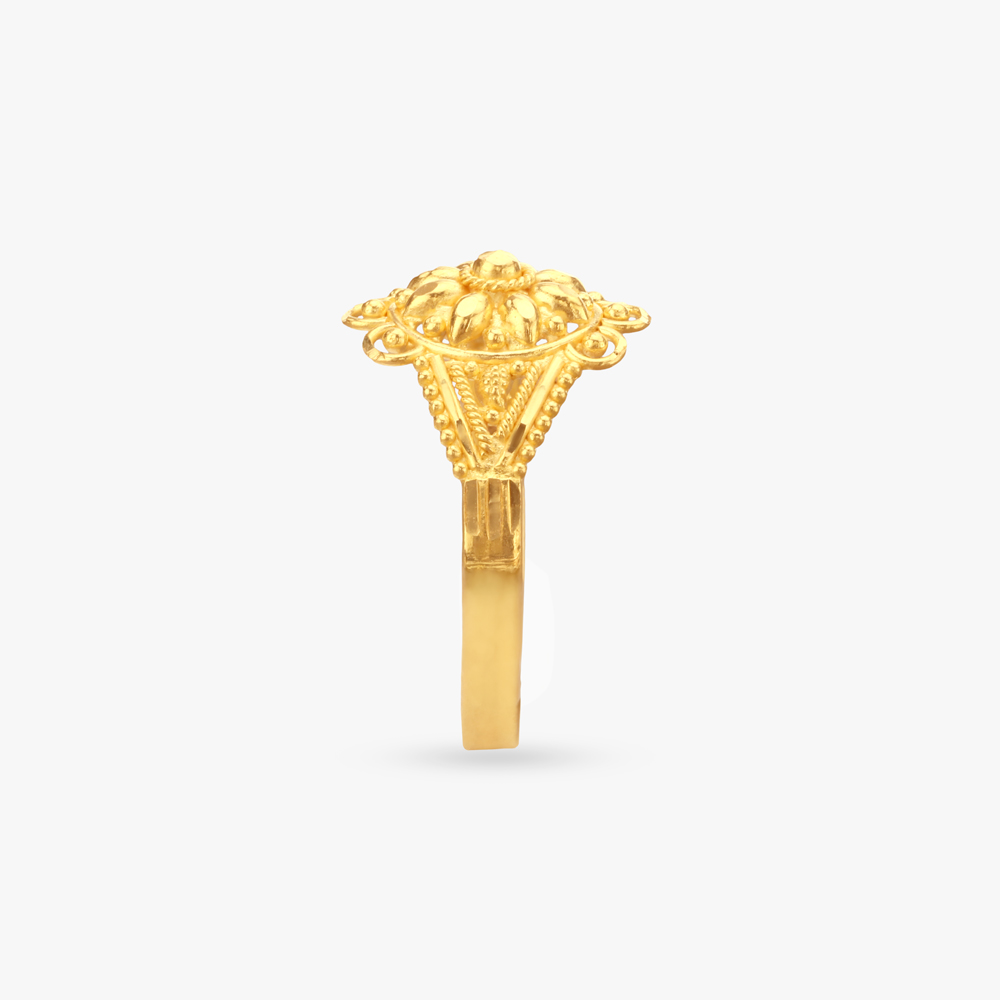 Royal Bloom Gold Ring,,hi-res image number null