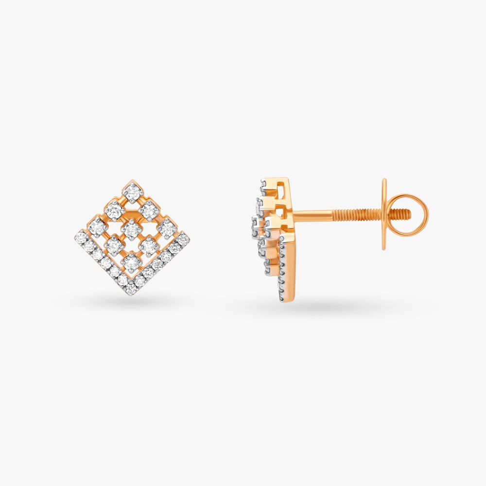 Enchantment Of Understated Elegance Diamond Stud Earrings,,hi-res image number null