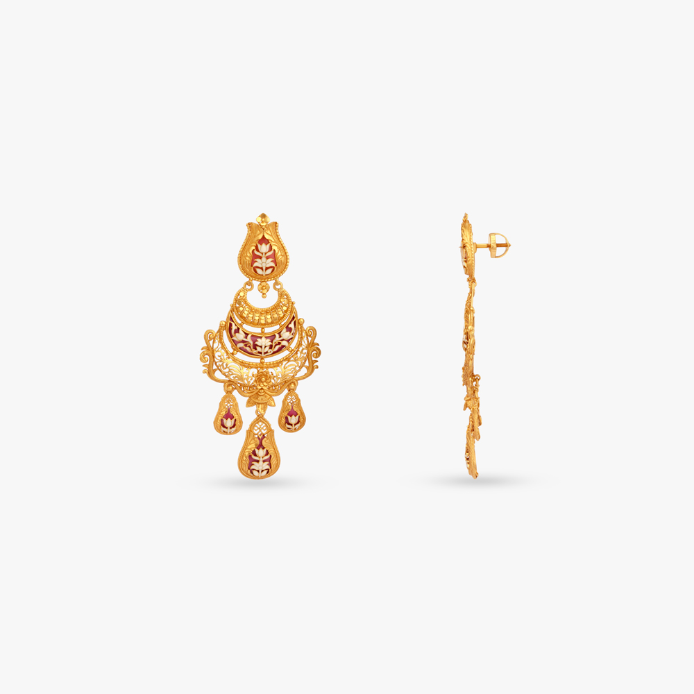 Moonlit Rhythm Gold Necklace Set,,hi-res image number null