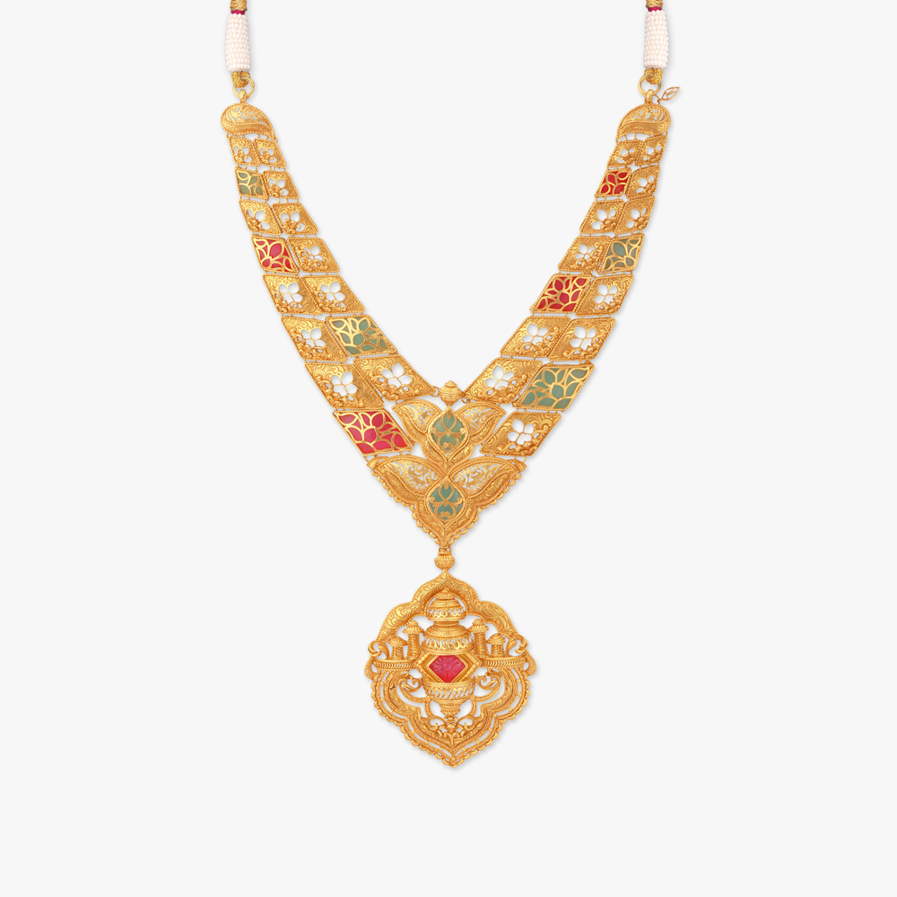 A Pathway of Wonders Gold Necklace Set,,hi-res image number null